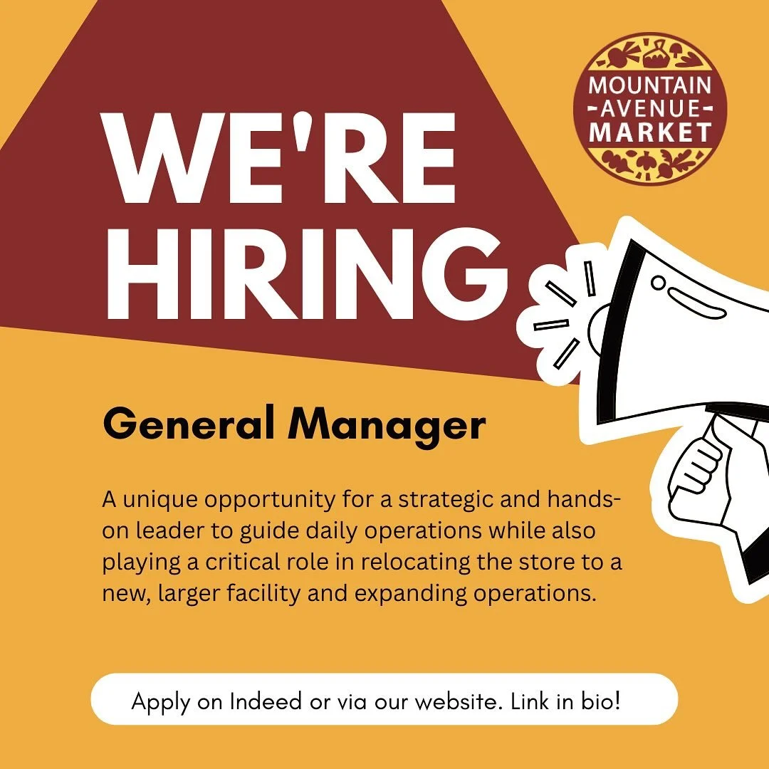 The Fort Collins Food Co-op is hiring a General Manager! This is an exciting time for the co-op and we are eager to add an experienced GM to the team to help us lead the way! Full description on Indeed (link in bio).
