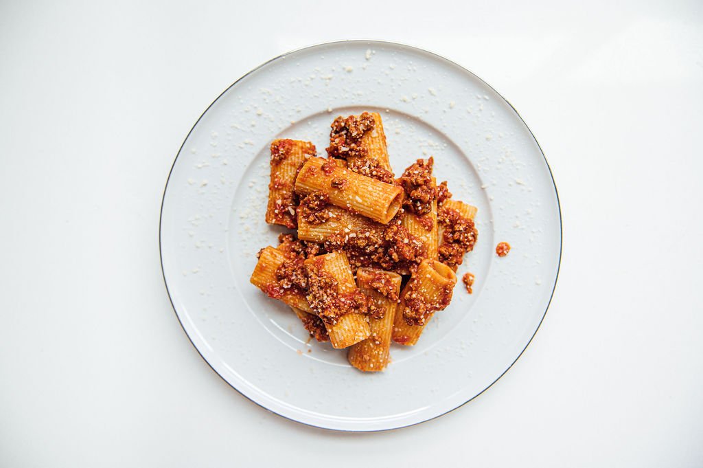  A pasta dish prepared by Stefania's Kitchen, Catpured by Patrizia a portland branding photographer