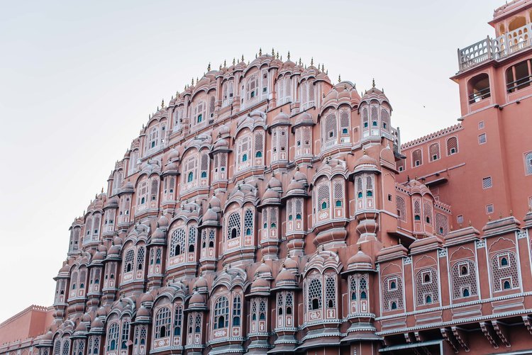 The Pink Palace of the Winds in Jaipur, India - a stunning architectural marvel captured by the best travel photographer from Portland, Oregon..jpg