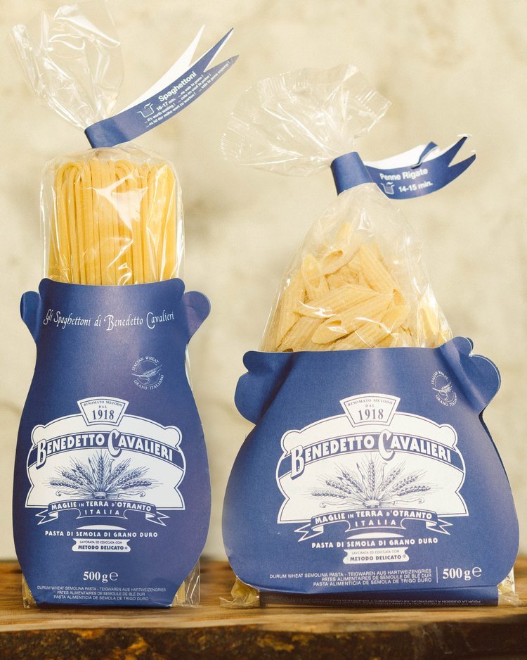 A professional Product Photography Captured by Patrizia showcasing Benedetto Cavalieri Pasta Packaging..jpg