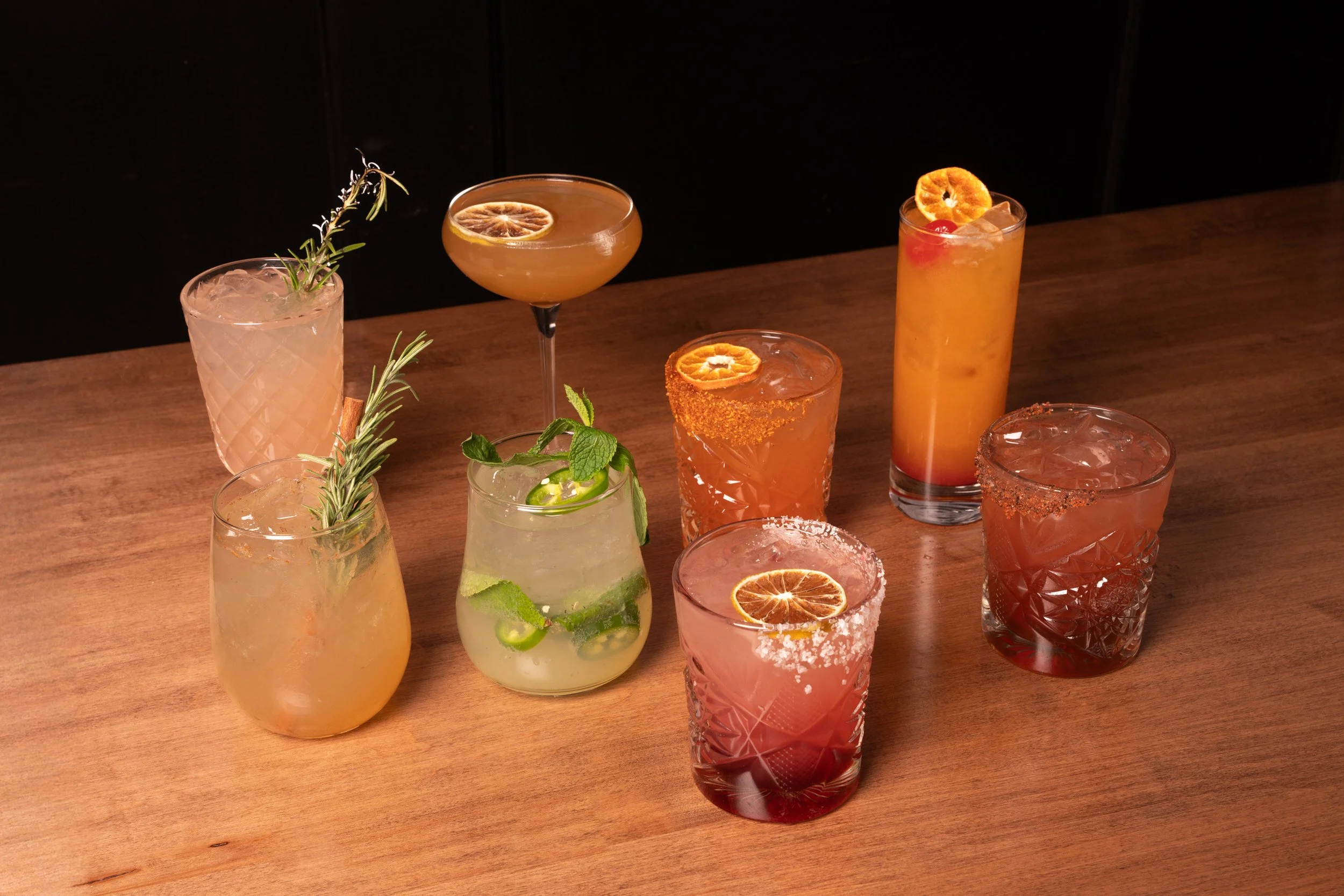 Winter Menu 2026 Drinks.  Brix + Barrel, Calgary Alberta