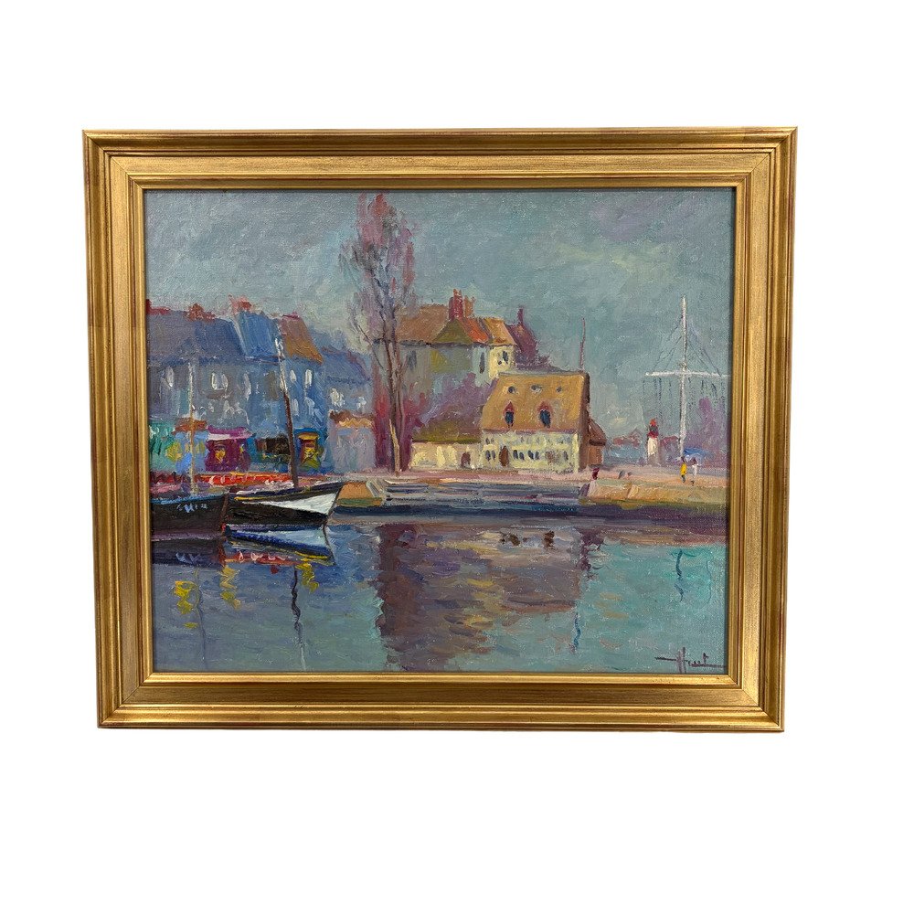 Harbour at Honfleur - Jacques Huet
