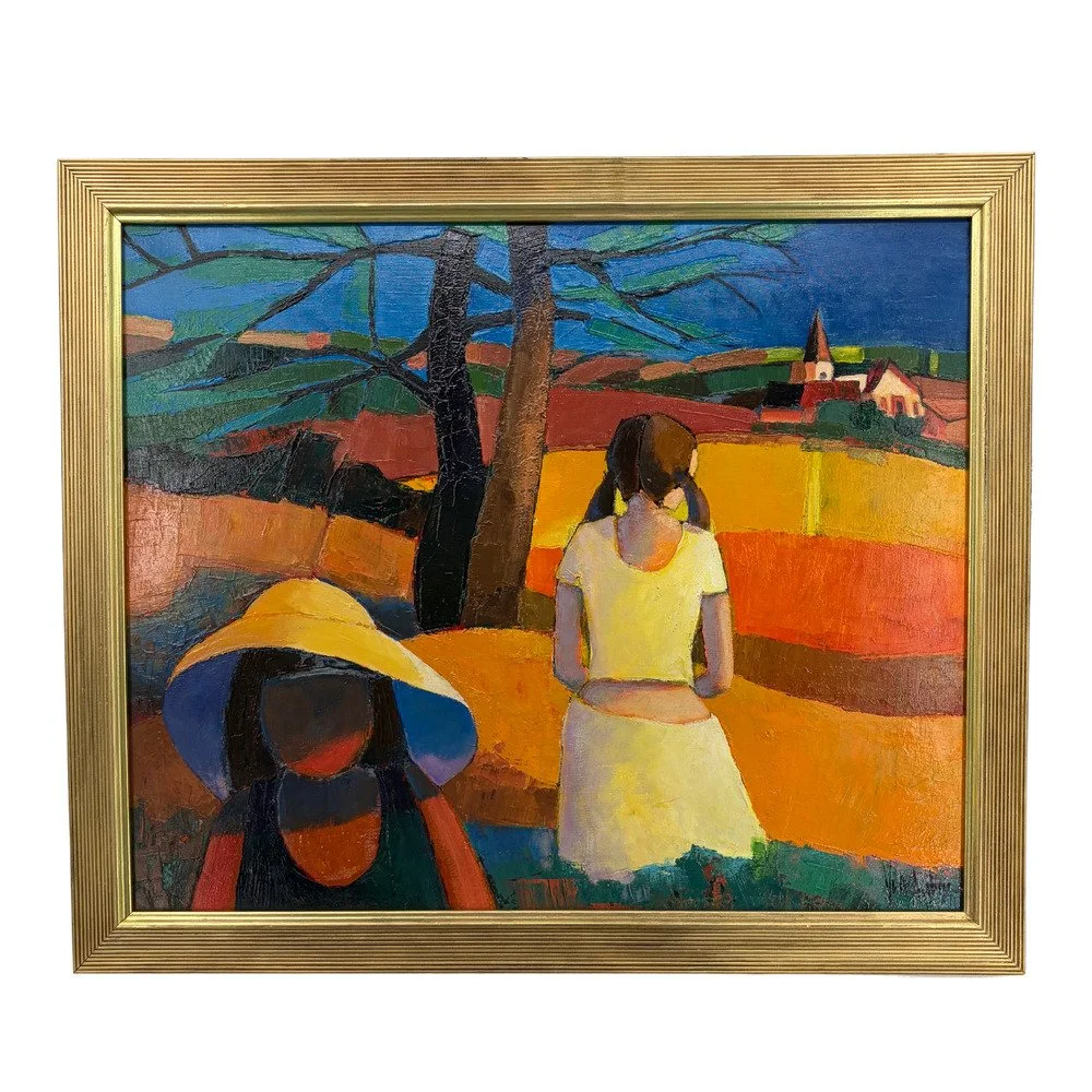 Girls in a Field-Yves Aubry