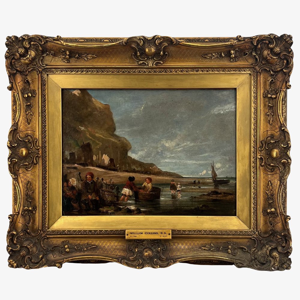 Children Playing on the Beach-William Collins