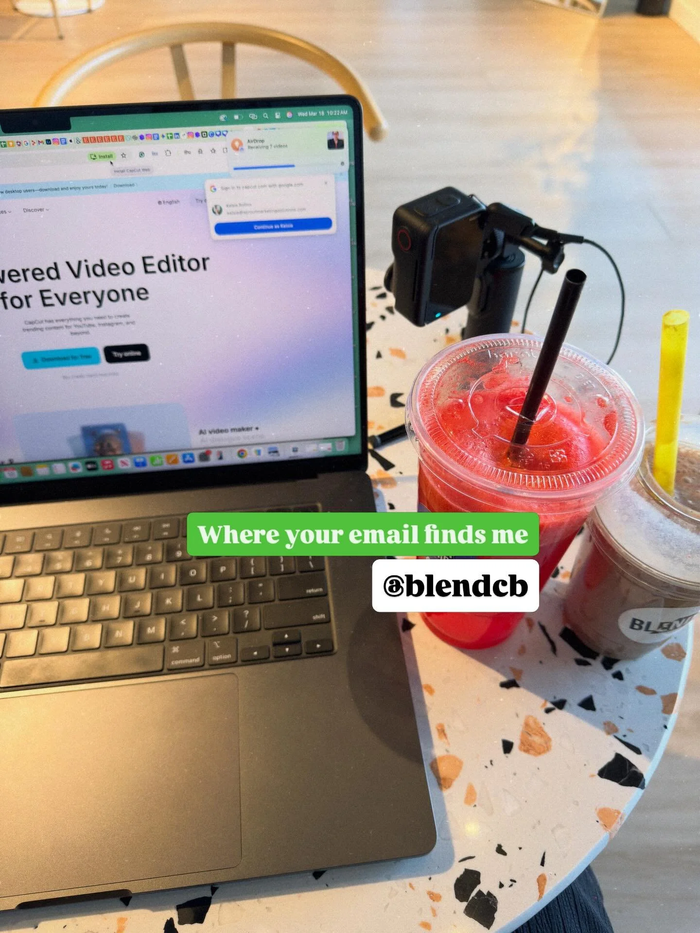 📧 Shooting content for social media, recording marketing training material, attending client events, and doing on site strategic marketing planning. Just a little glimpse into where your email might find me 😊 #smallbusiness #marketing #iowa #nebras