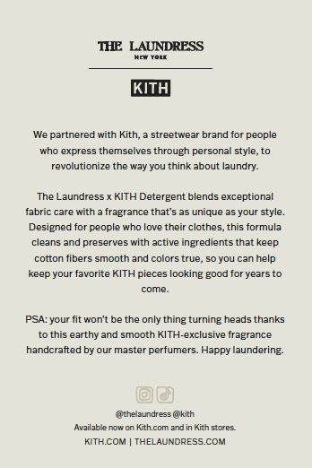 The Laundress Marketing Collateral