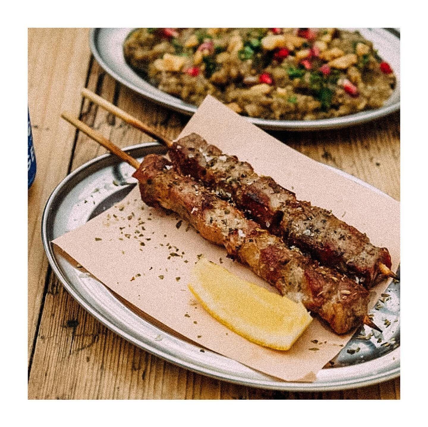 Introducing our handmade pork skewers, the pioneers of our menu! 🍢✨ Whenever we find ourselves in Athens, it's an unwavering tradition to indulge in these skewers at any souvlatzidiko we stumble upon. 🇬🇷 But let us share the story behind this part