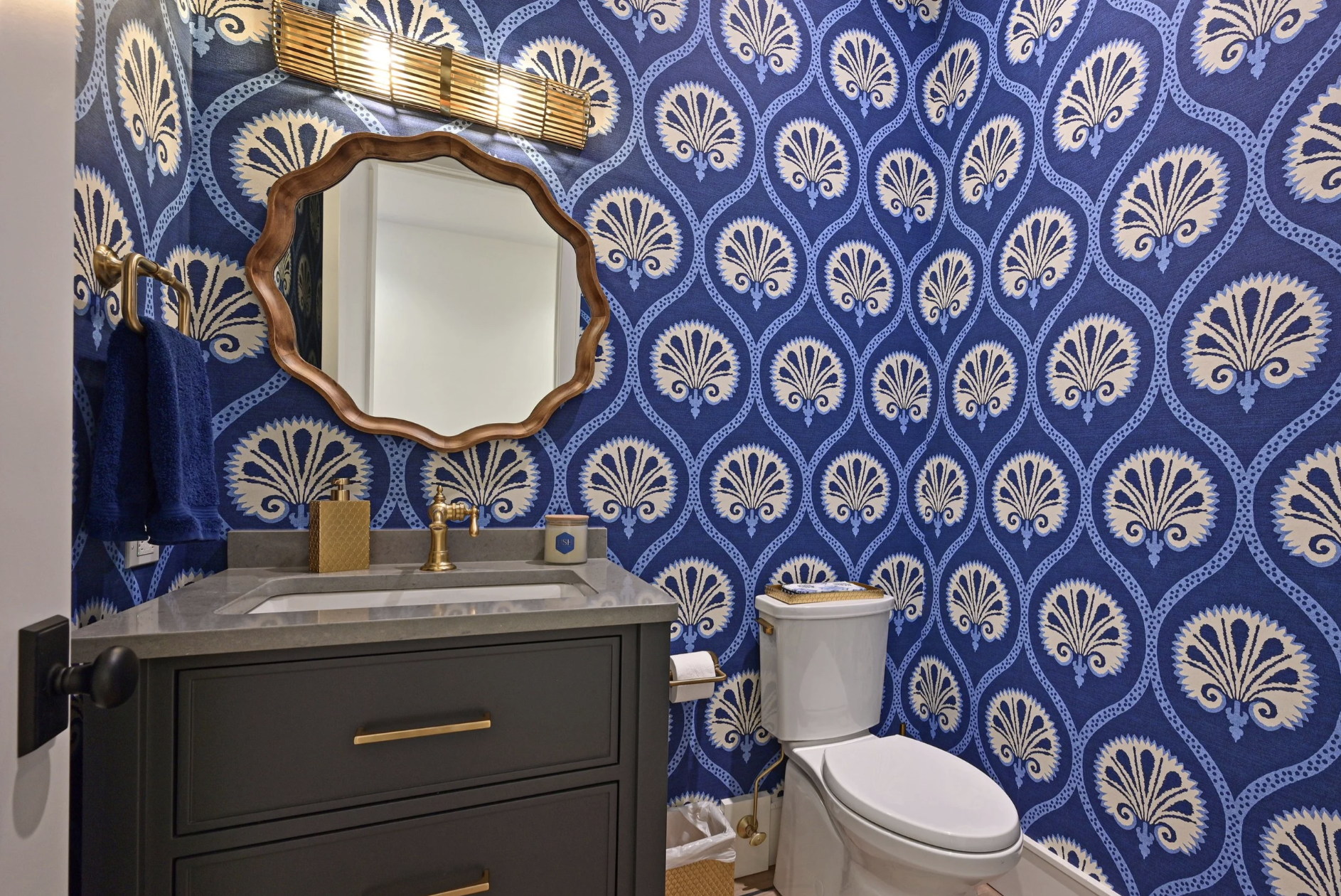 How to Make Your Powder Bathroom Fun (Without Overdoing It)