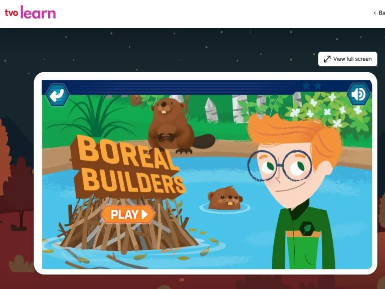 Game page for TVO Learn