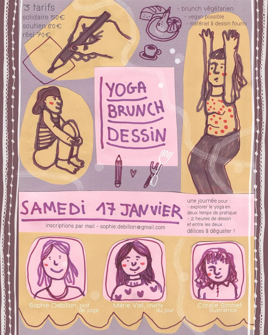 Journée Yoga, Brunch &amp; Dessin