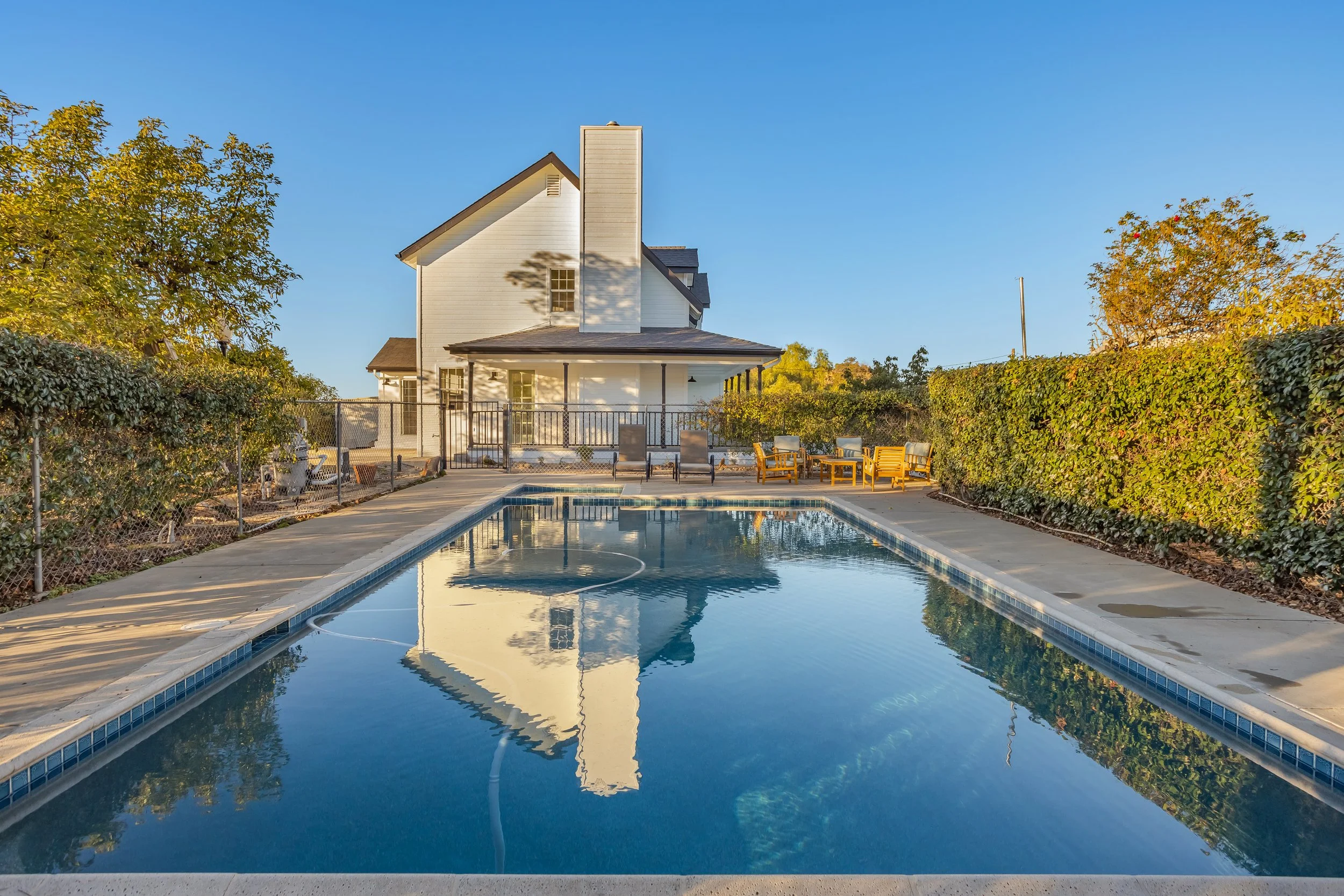 saltwater pool and hot tub