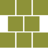 A grid of green plant cubes arranged in a 3x3 pattern