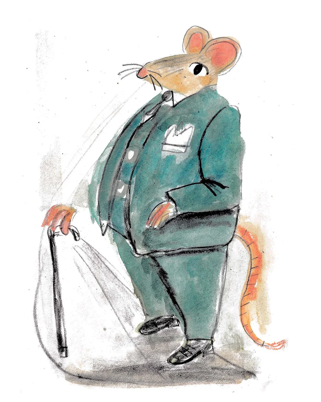 mouse man illustration by Beth Spencer