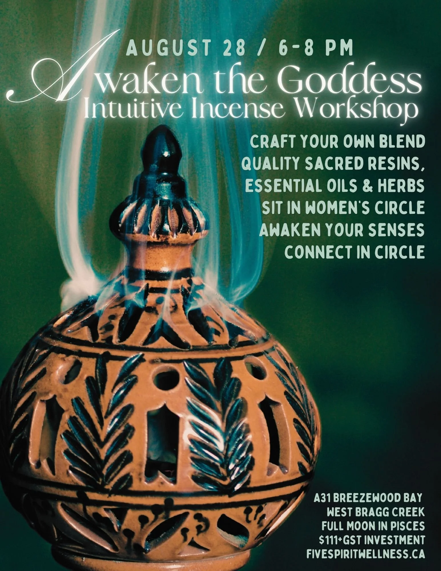 Awaken the Goddess - Intuitive Incense Workshop