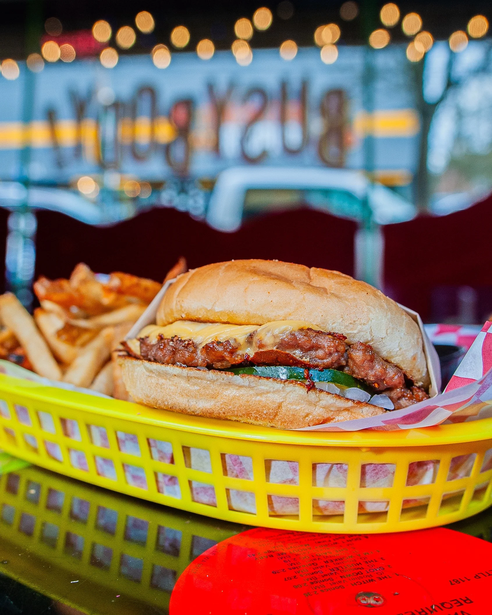 Happy Hour Burger and Fries, just $10