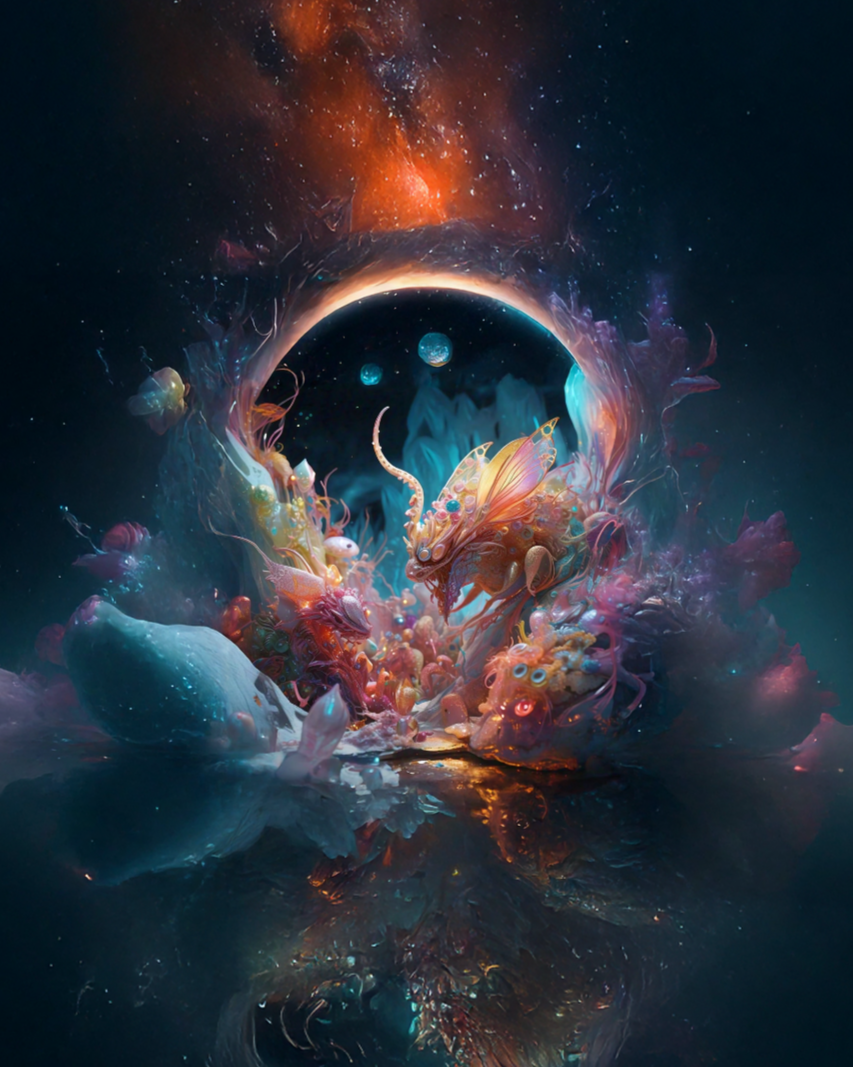 Experimental visual artwork from the Interesting Things collection