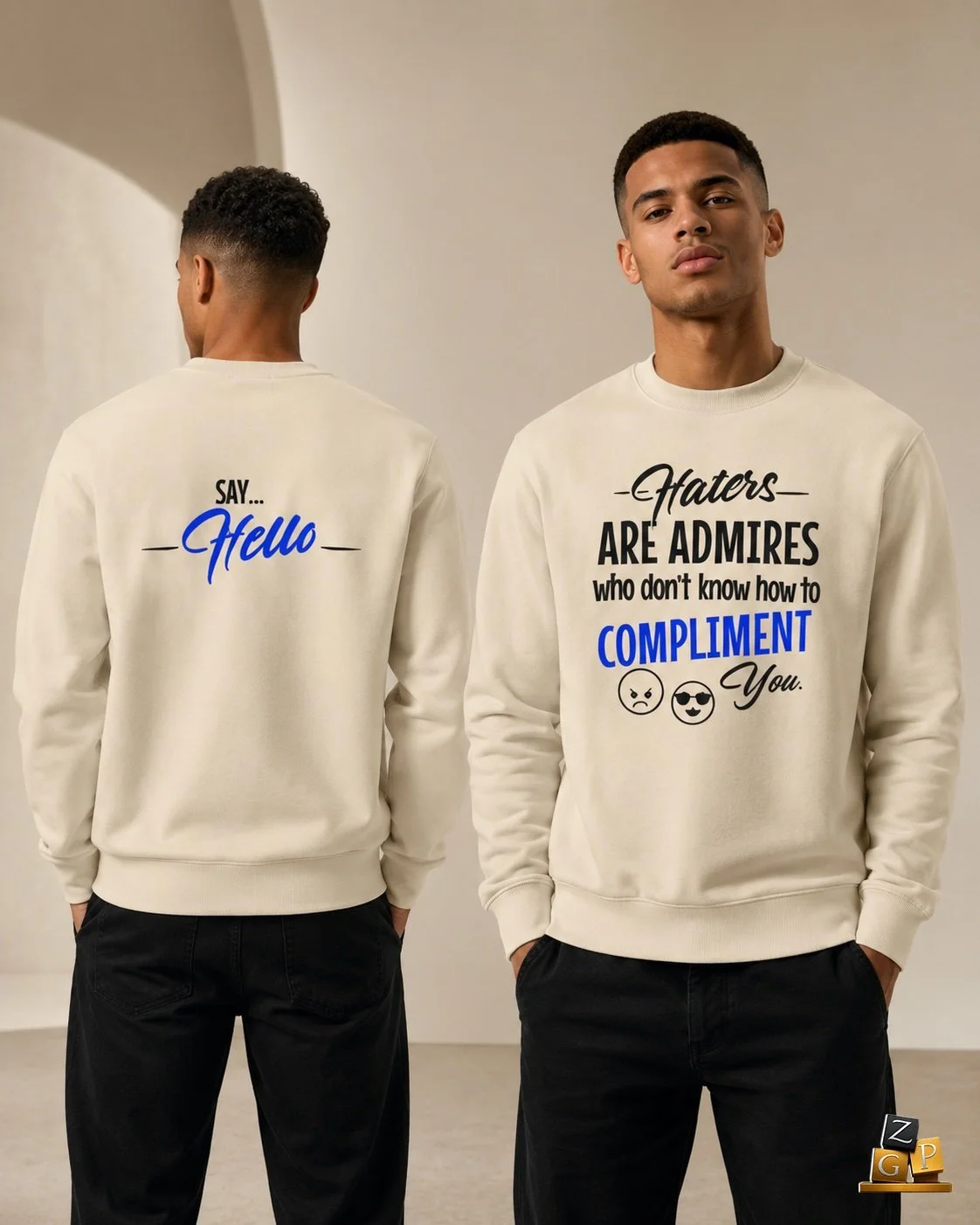 Haters Are Admirers Two-Sided Sweatshirt — Bright - TWIHHP Originals