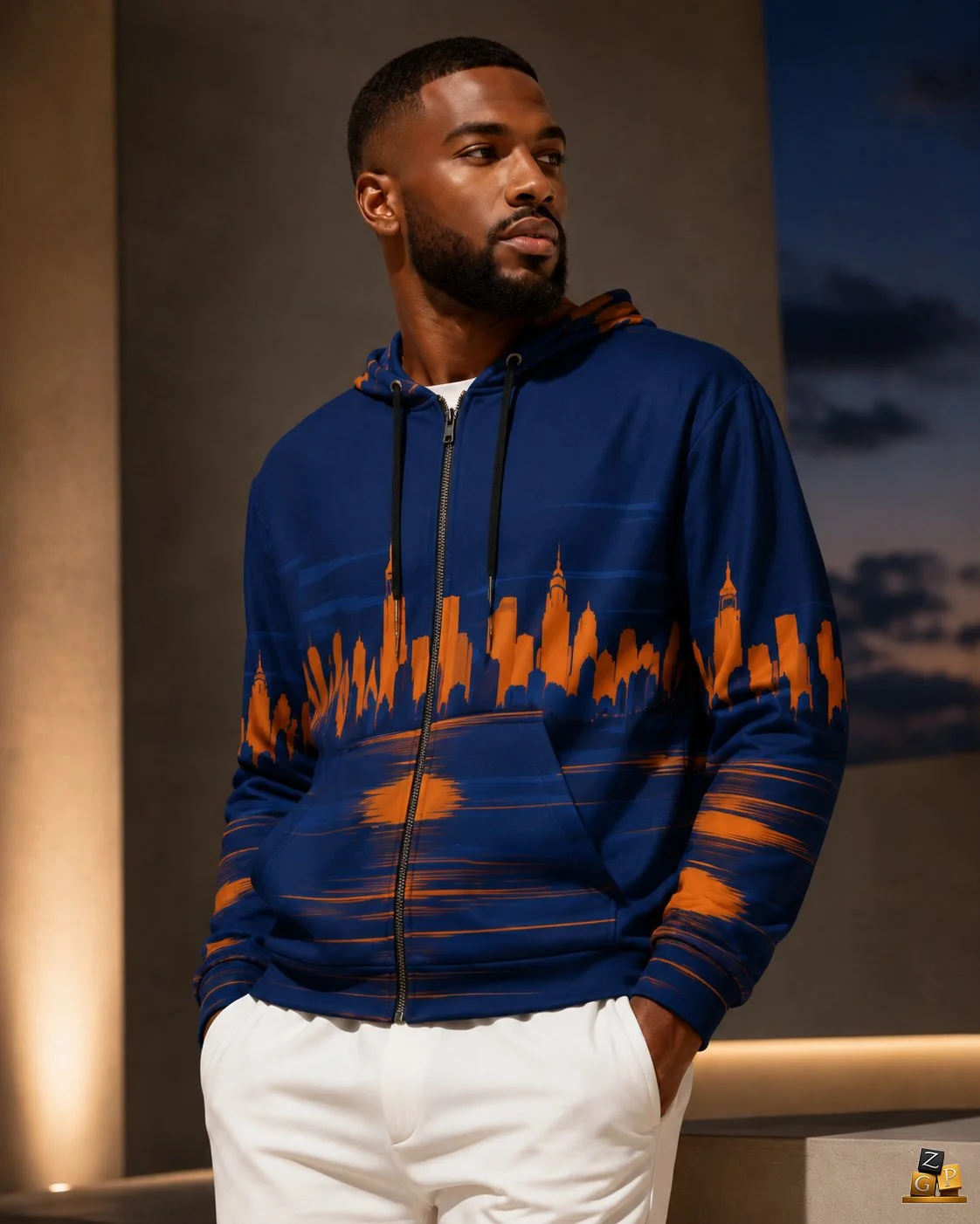Empire Skyline Zip Hoodie™ Night