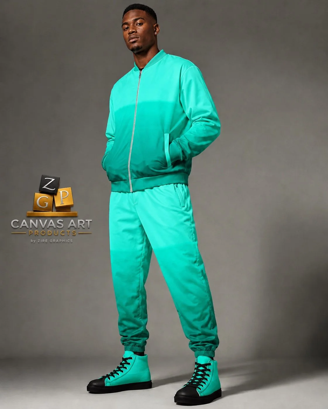 Ocean Green Track Pants