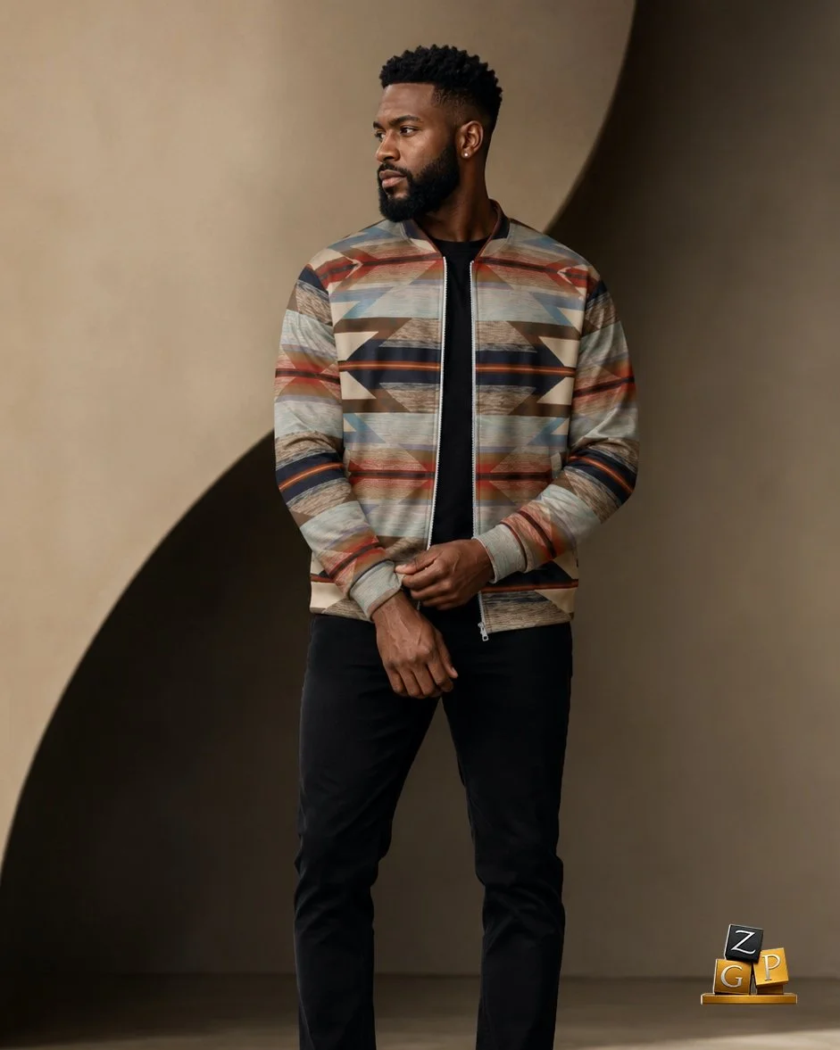 Desert Horizon Bomber Jacket