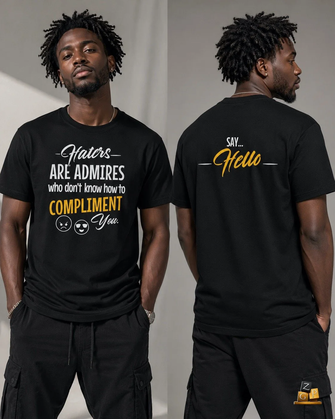 Haters Are Admirers - Men’s Premium Short Sleeve Tee — Dark - TWIHHP Originals