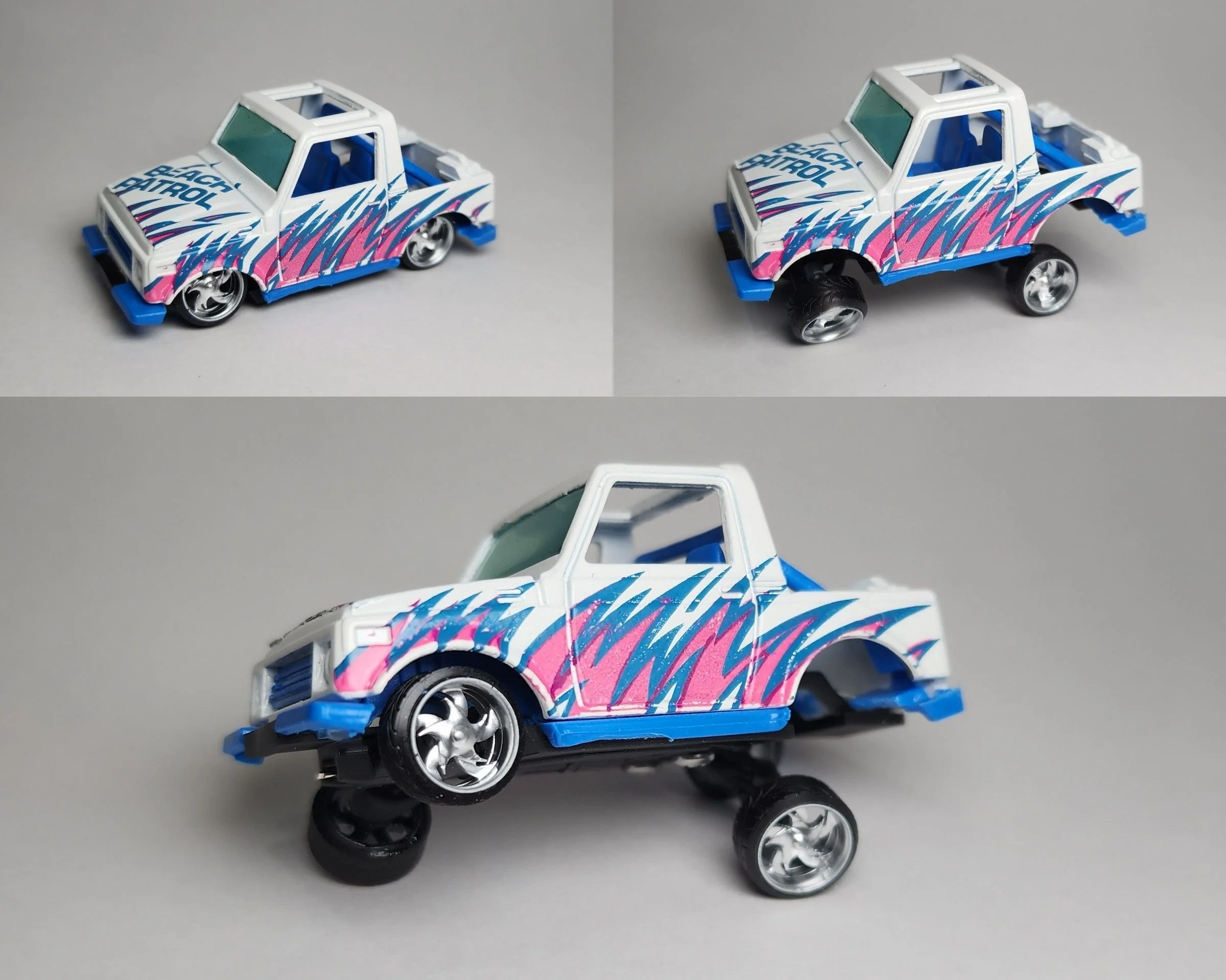 Adjustable Lowrider Base Hotwheels Street Roader/Samurai