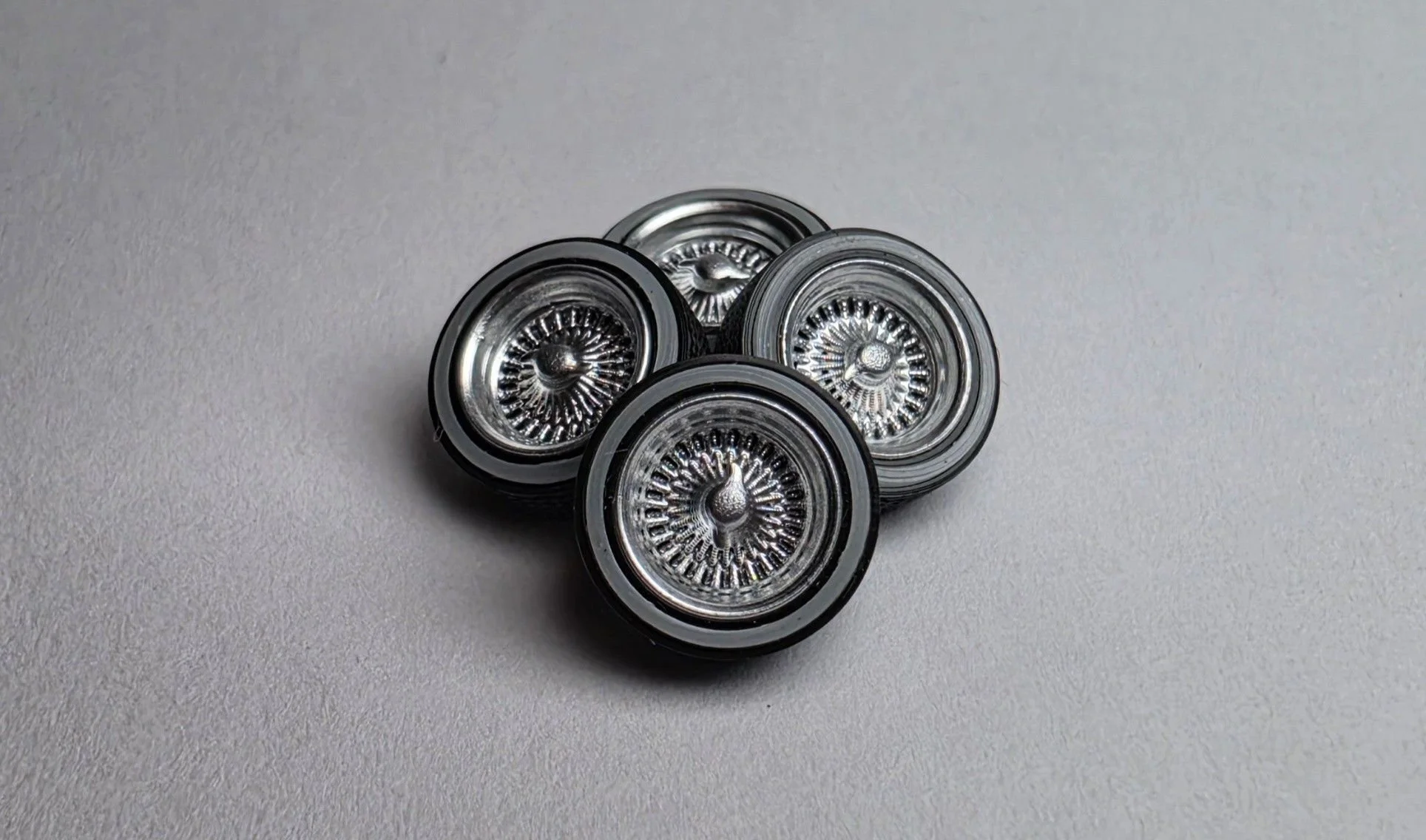 Dayton Wires Chrome with Whitewalls 10.5mm