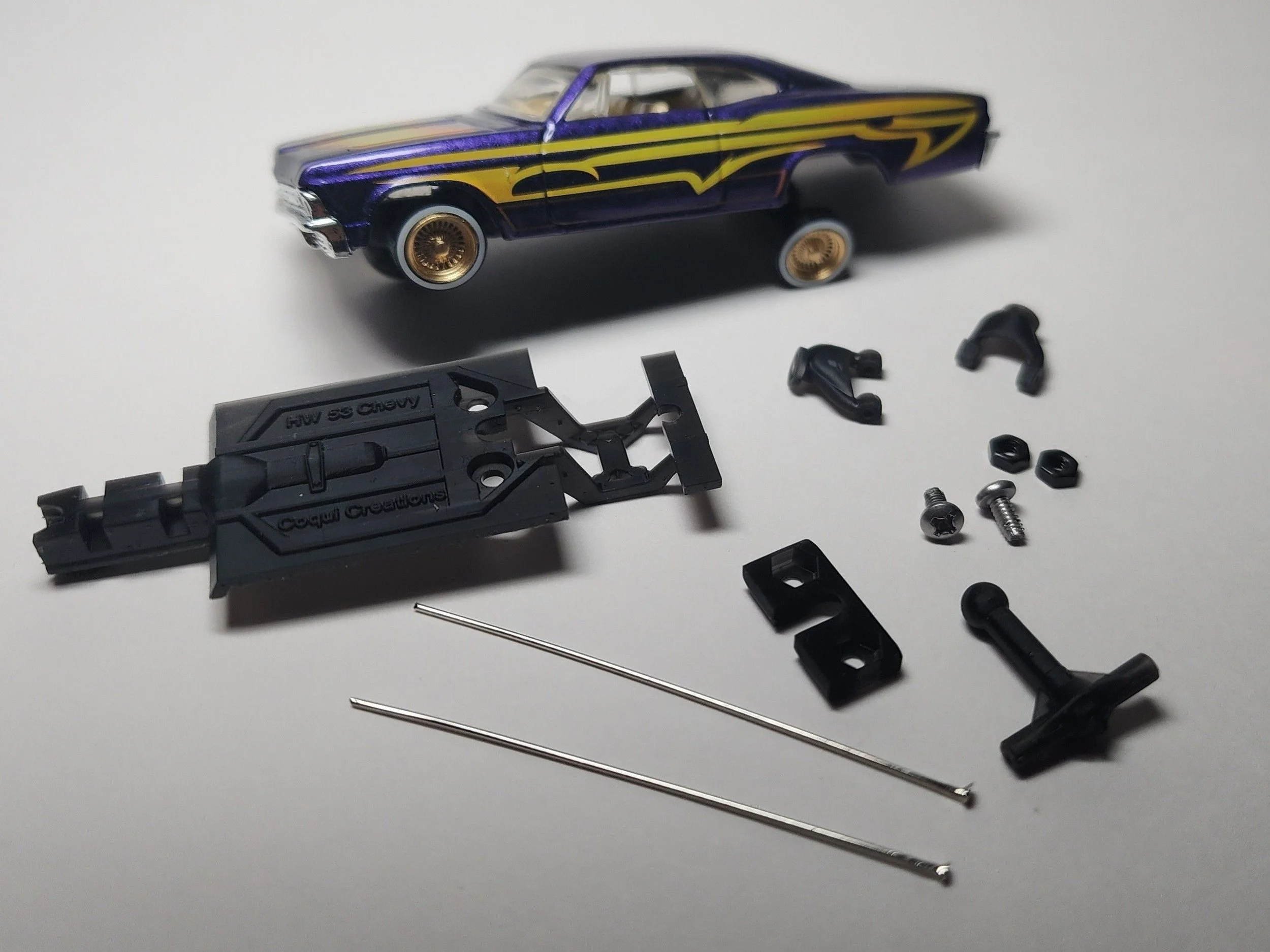 Adjustable Lowrider Base Hotwheels 65 Impala