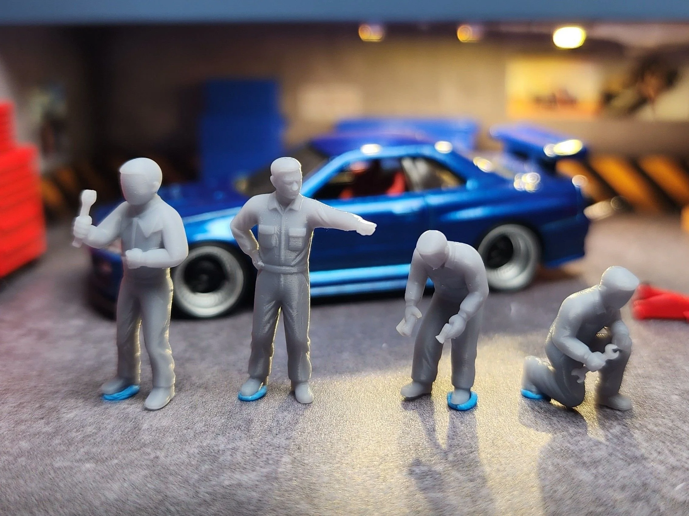 Figures: Shop Mechanics x4