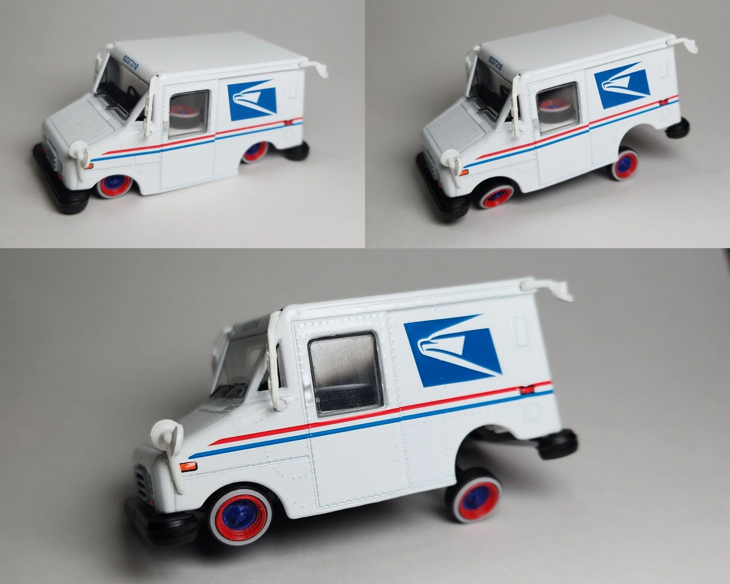 Adjustable Lowrider Base Greenlight USPS Truck