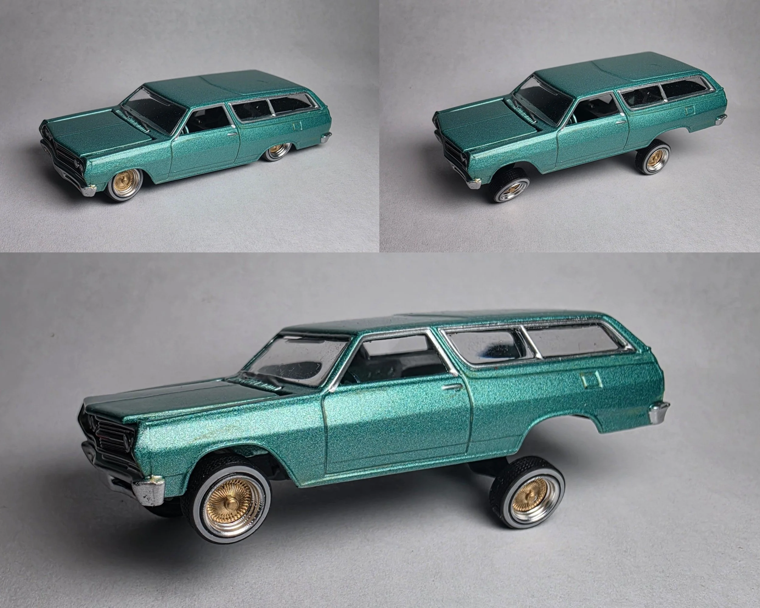 Adjustable Lowrider Base Johnny Lightning 65 Chevy Malibu/2 Door Wagon