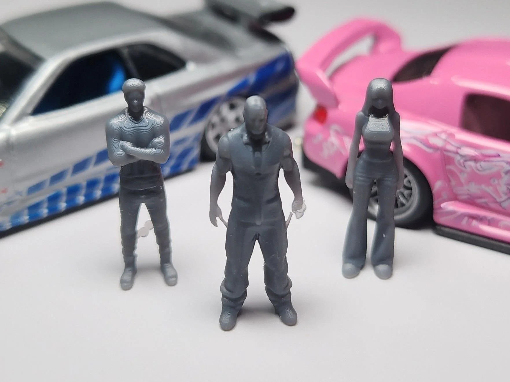 Figures: Fast & Furious - Roman Pierce, Taj, Suki x3