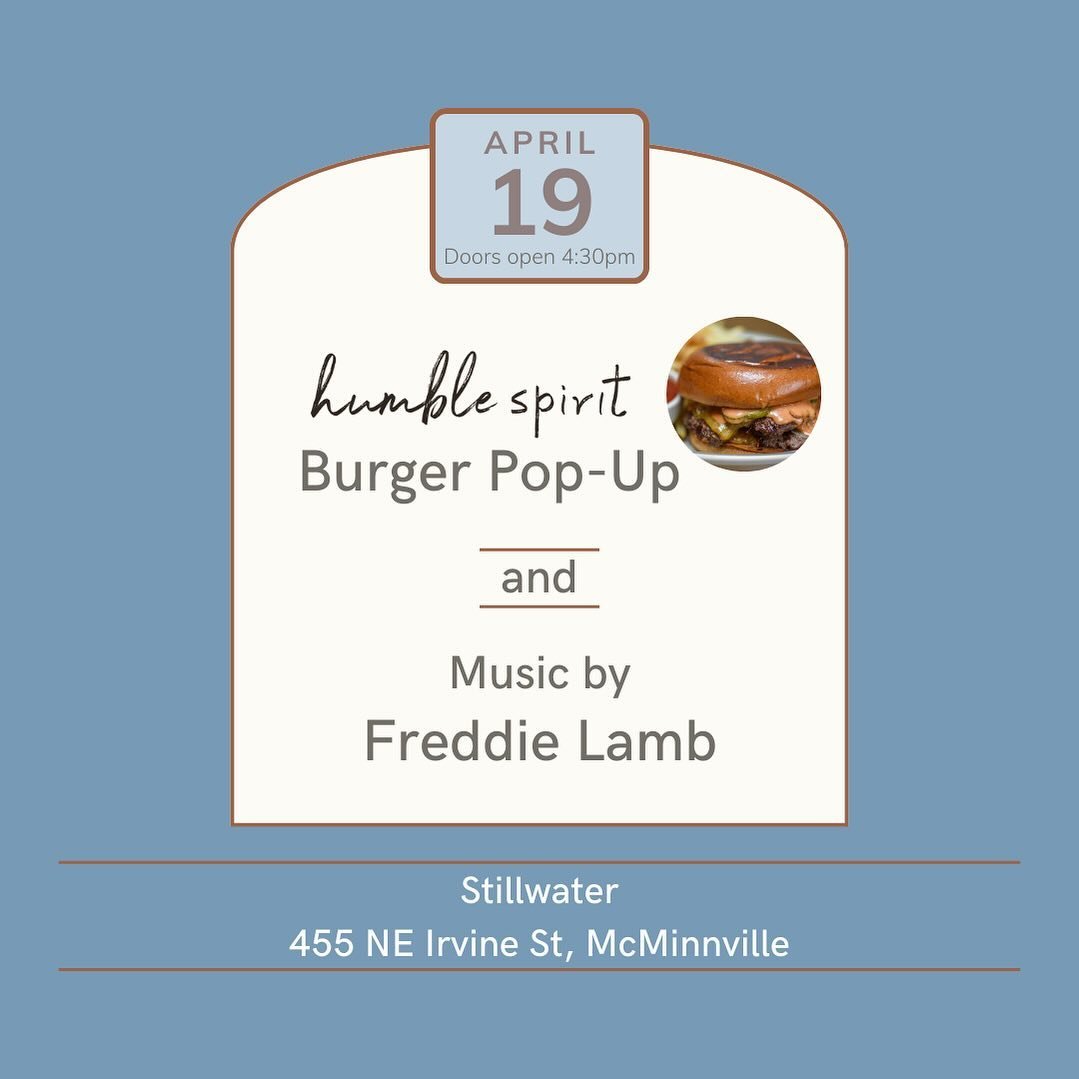 We just got our tickets for the first Stillwater Sessions show this Friday! Will we see you there? 

Join us for music from Freddie Lamb and the famous burger pop-up from @humblespirit.love 

Purchase your ticket for $10 via the link in bio
Food &amp