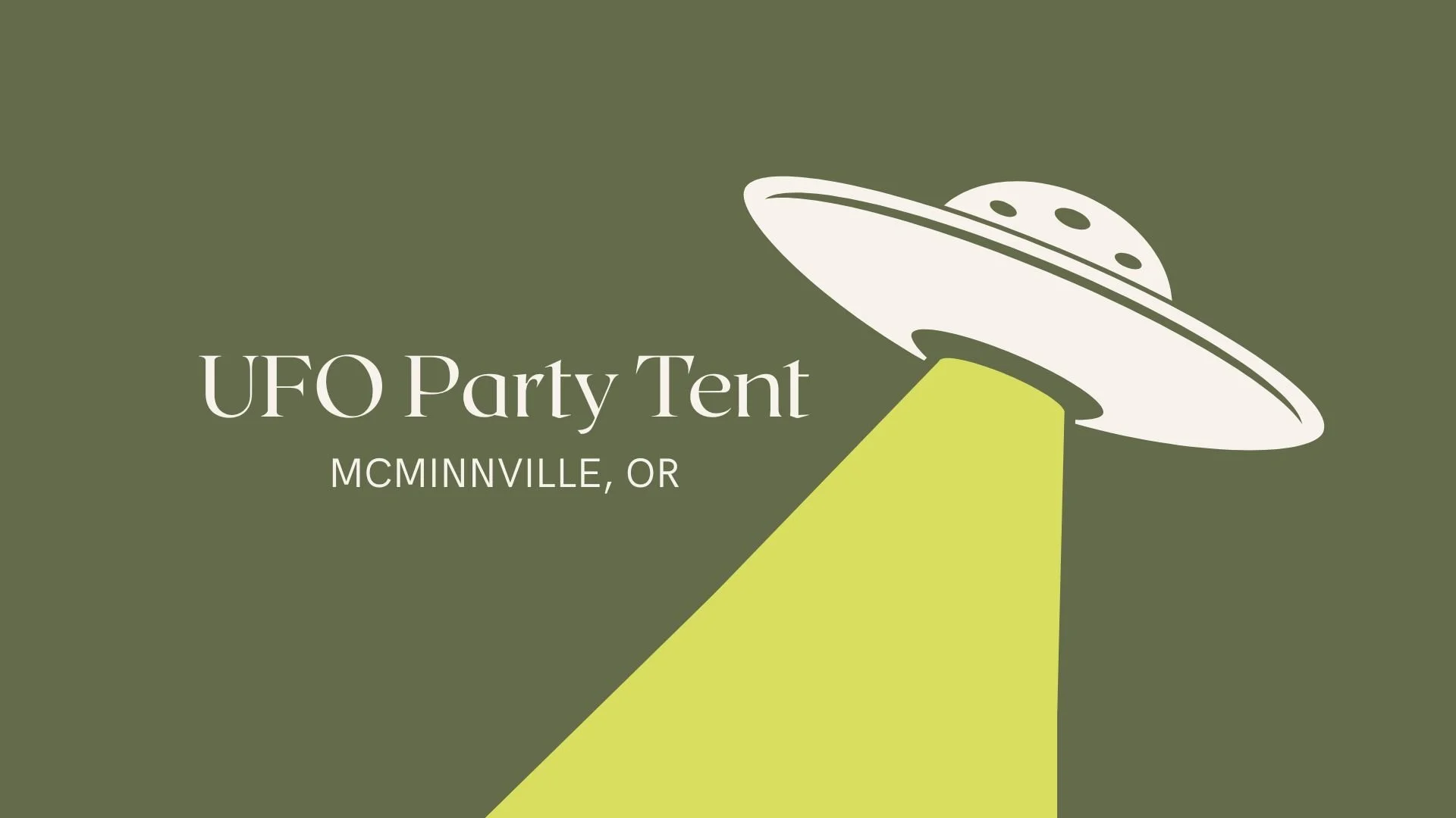 UFO Party Tent at The Pub