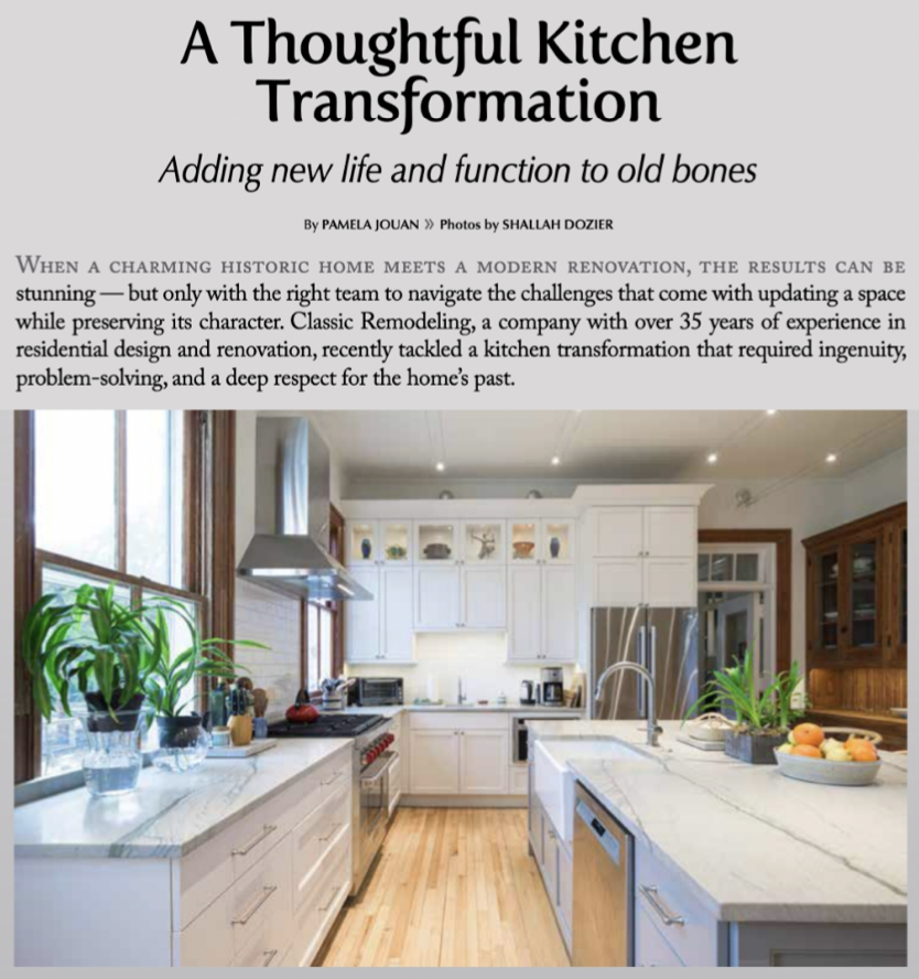 Kitchen Remodel Article
