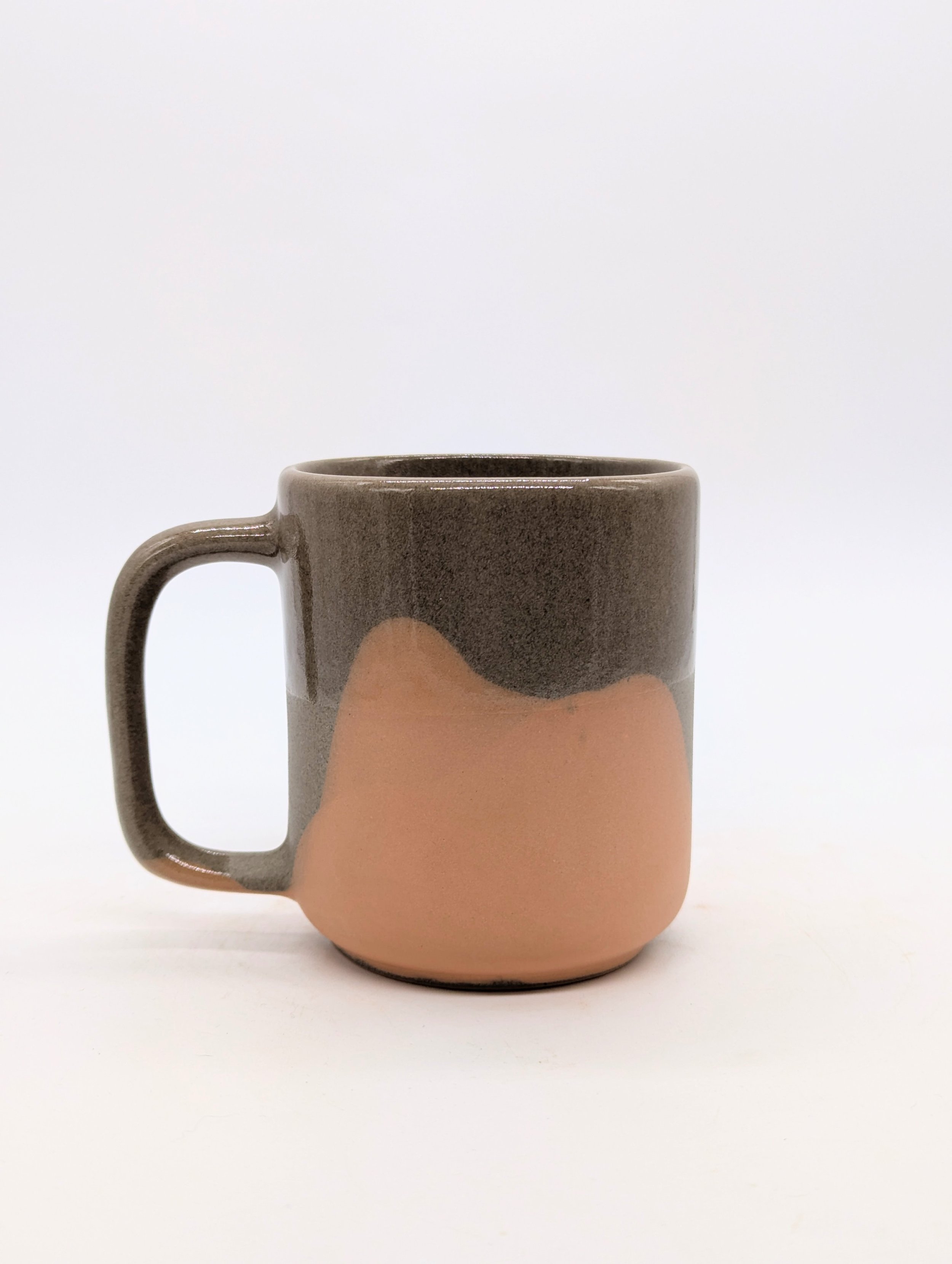 Orange and Brown Speckled Clay Mug #1
