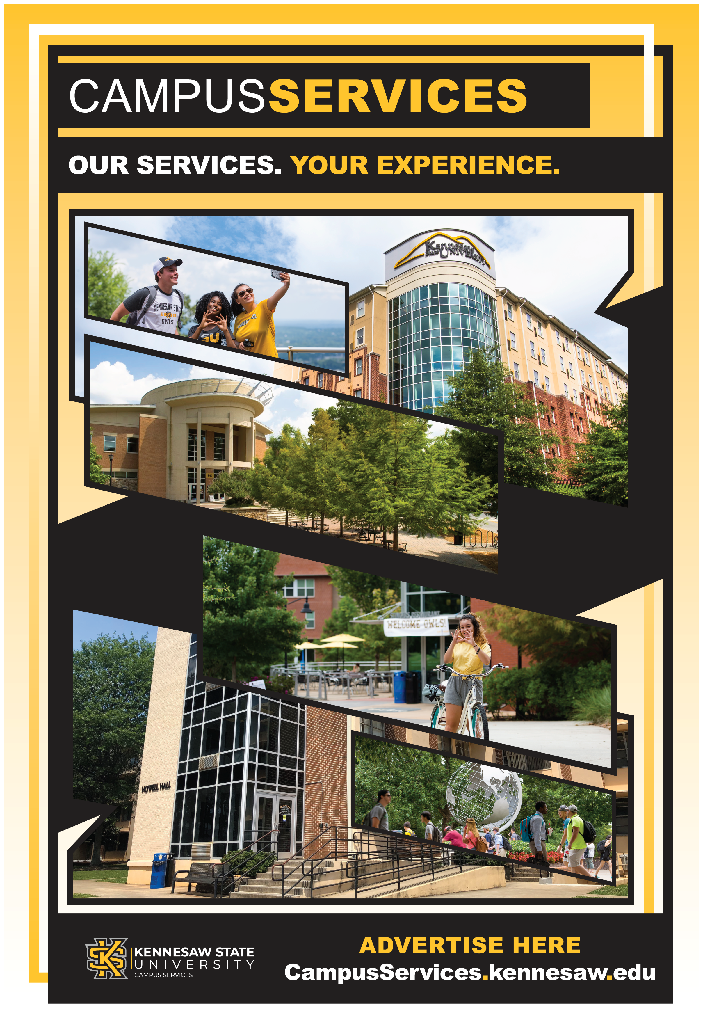 Campus Services Ad Space Advertisement - Bus Shelter Variant