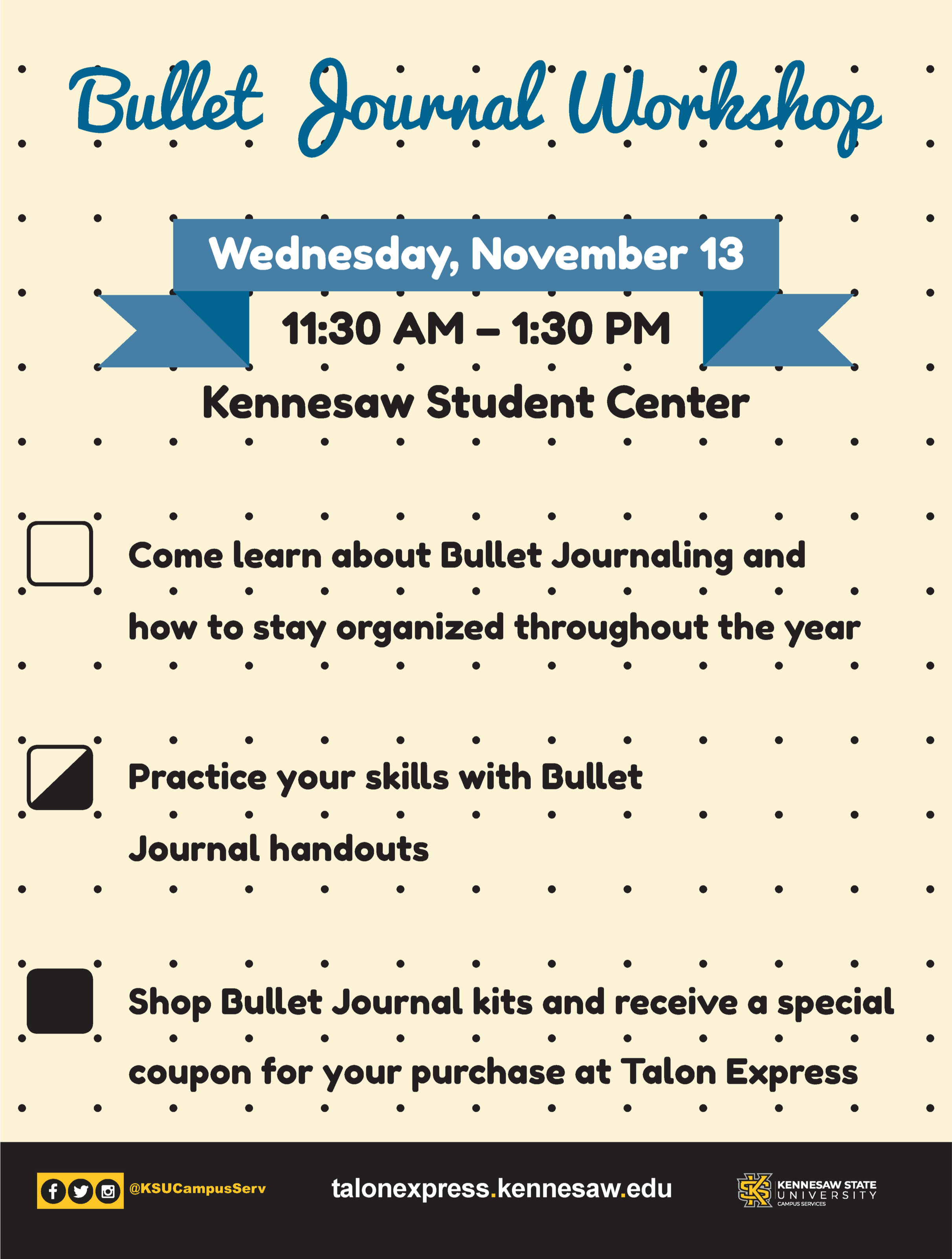 Bullet Journal Workshop Graphics Package