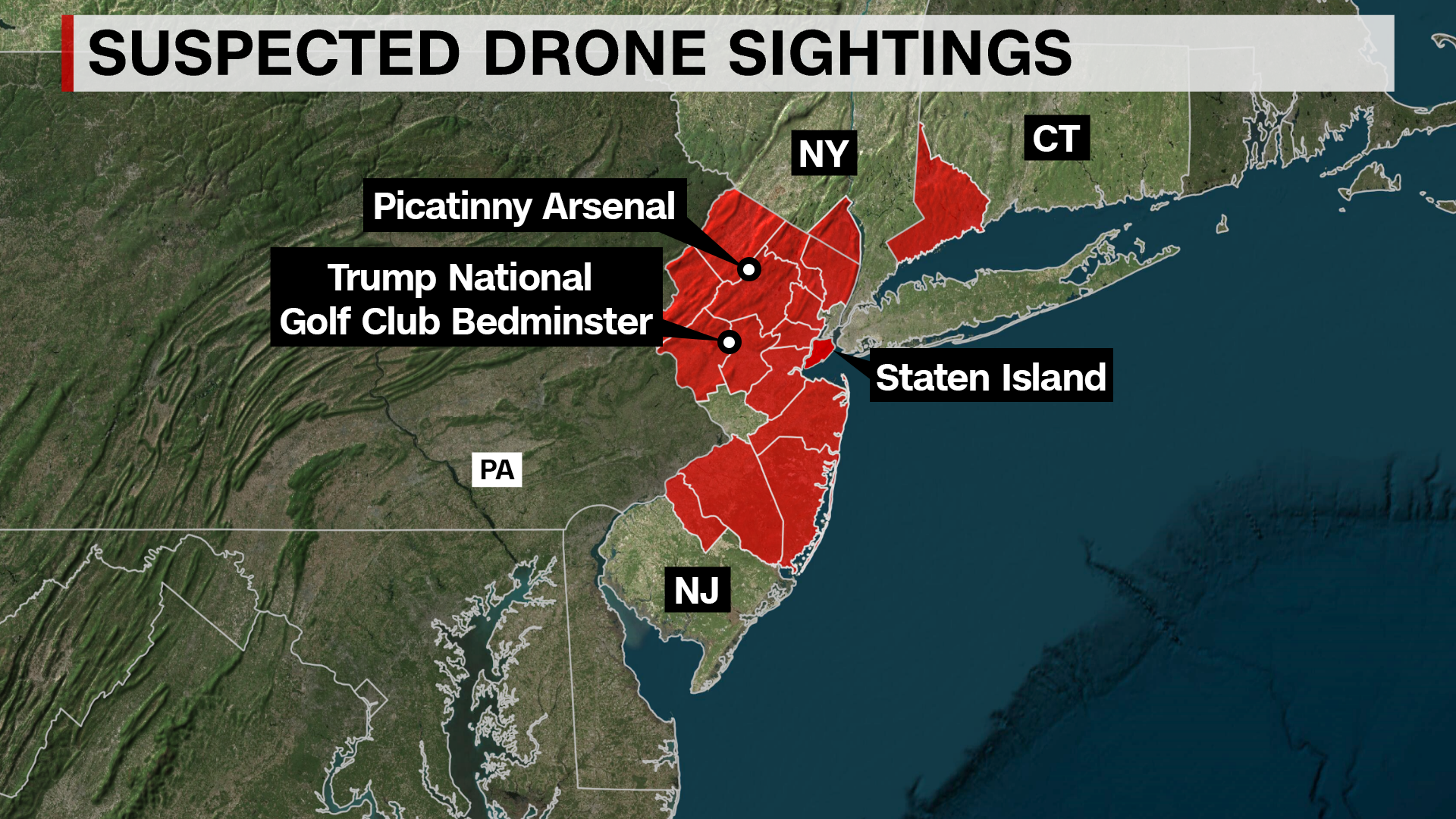 Drone Sightings Map - Erin Burnett