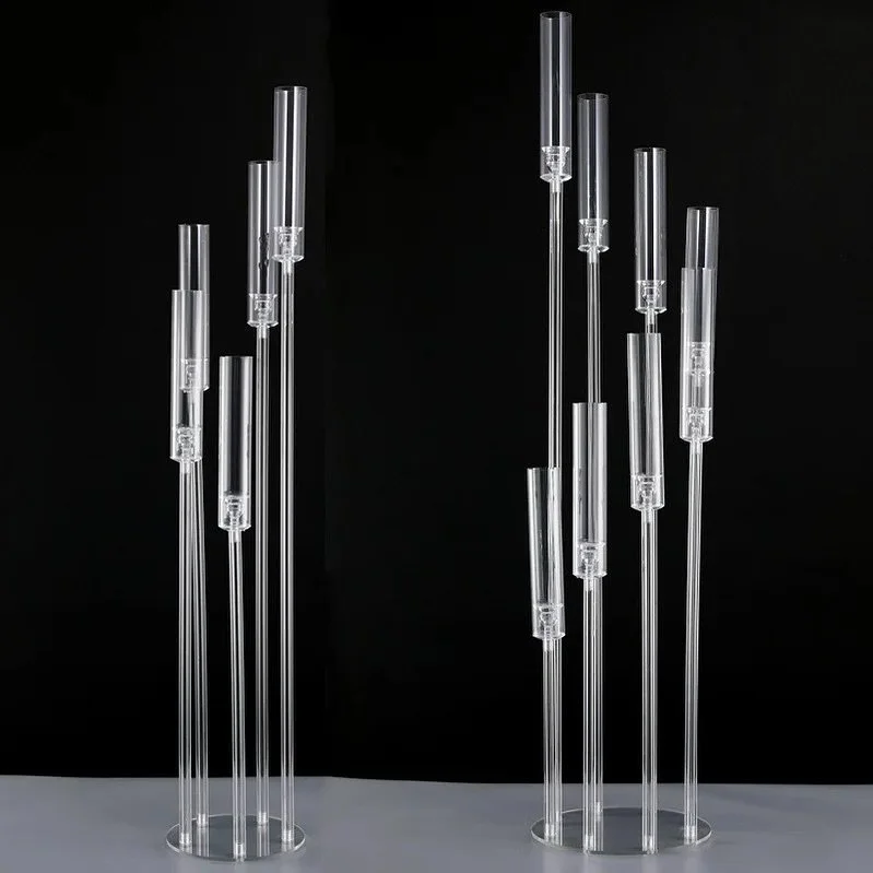 Clear Candelabra available for rent 🕯️✨ they are 3.8 ft tall and have 5 arms, more arms are available through custom orders 
Available in Gold and Silver as well! Must book 45 days in advance✨ 

#weddingcandelabra #clearcandelabra #weddingdecor #wed