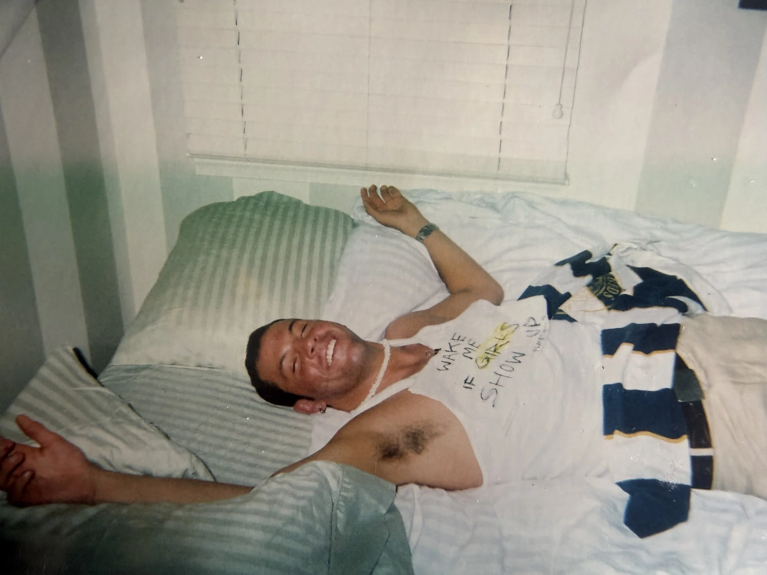 Wake me if girls show up. - October 2003