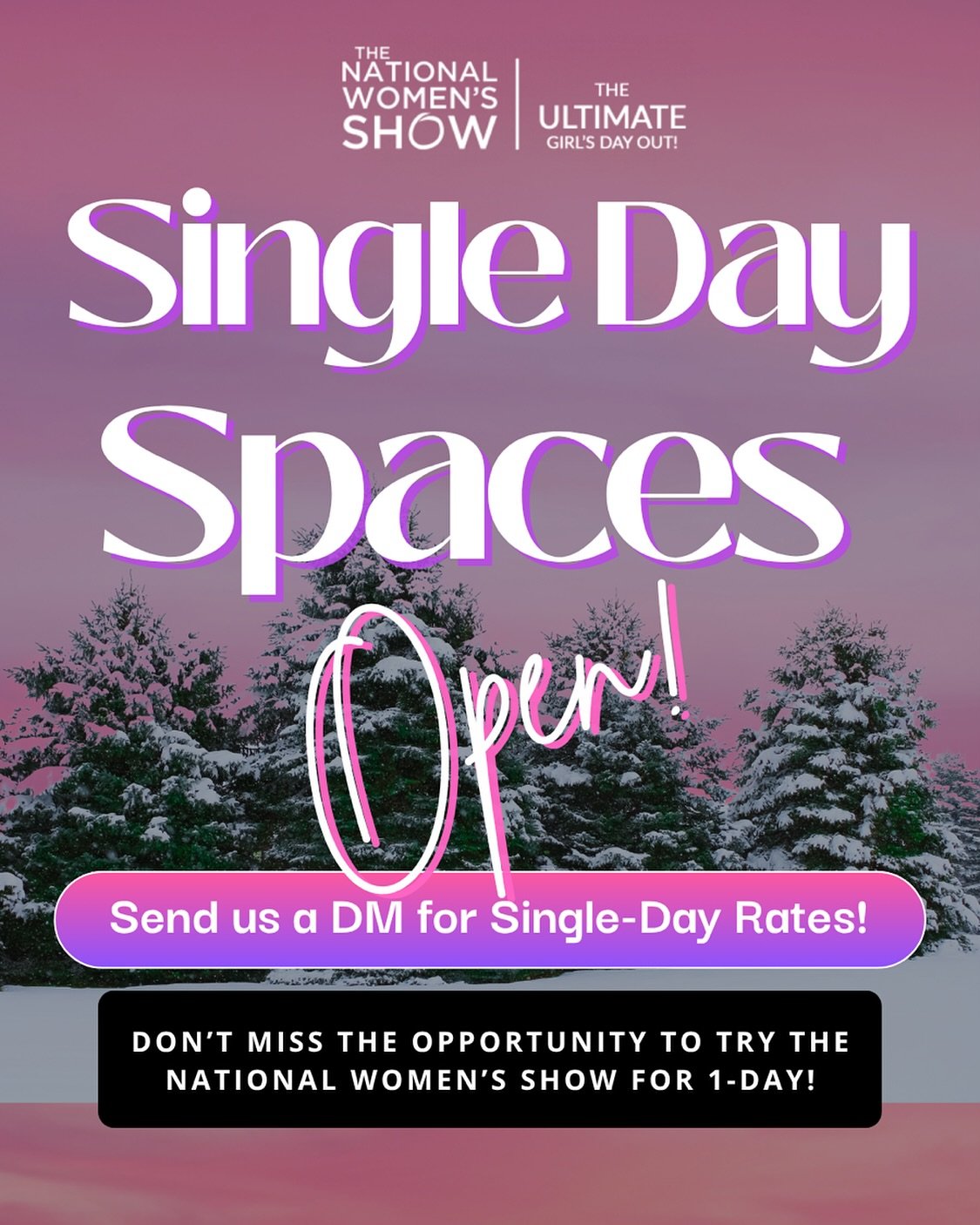 💜Want to join the Biggest Shopping event for women this season??? Join our Artisan Holiday Market at the National Women&rsquo;s Show 🤩November 21st - 23rd. Single day spaces available! Dm for details.