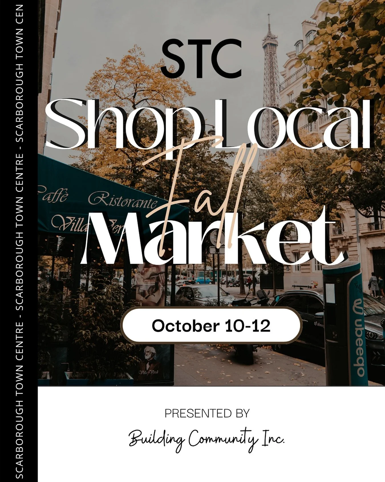 🍁 LAST CHANCE to be a part of STC this year! 🍁
 This is it! We&rsquo;re thrilled to announce one final opportunity to be part of the Shop Local Fall Market at Scarborough Town Centre in 2025. 
Join us for the bustling&nbsp;Thanksgiving Weekend (Oct