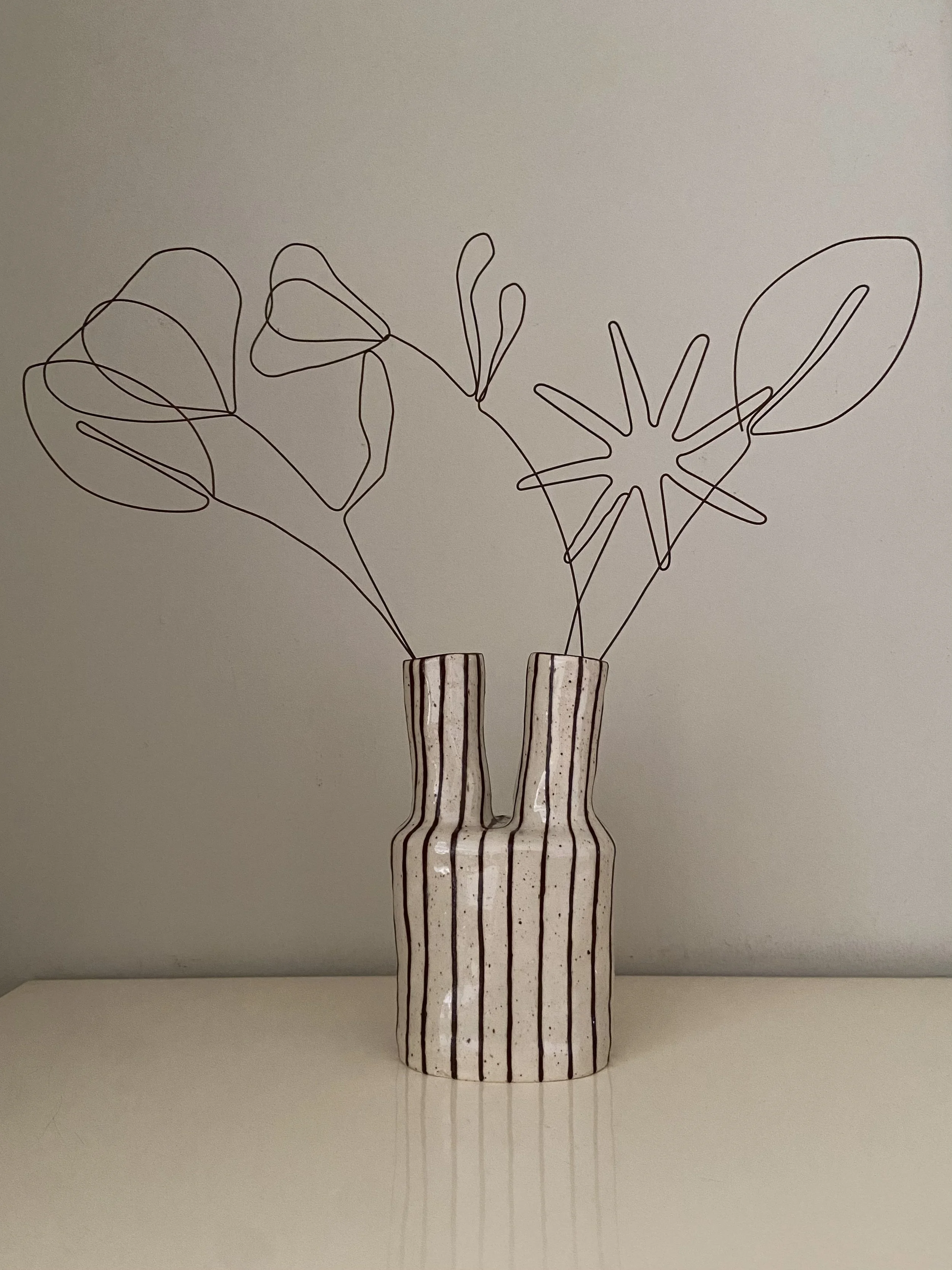handbuilt double vase, 2021