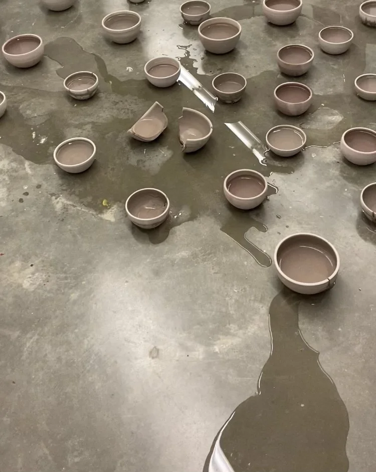 thirty-one bowls, 2022
clay performance and installation