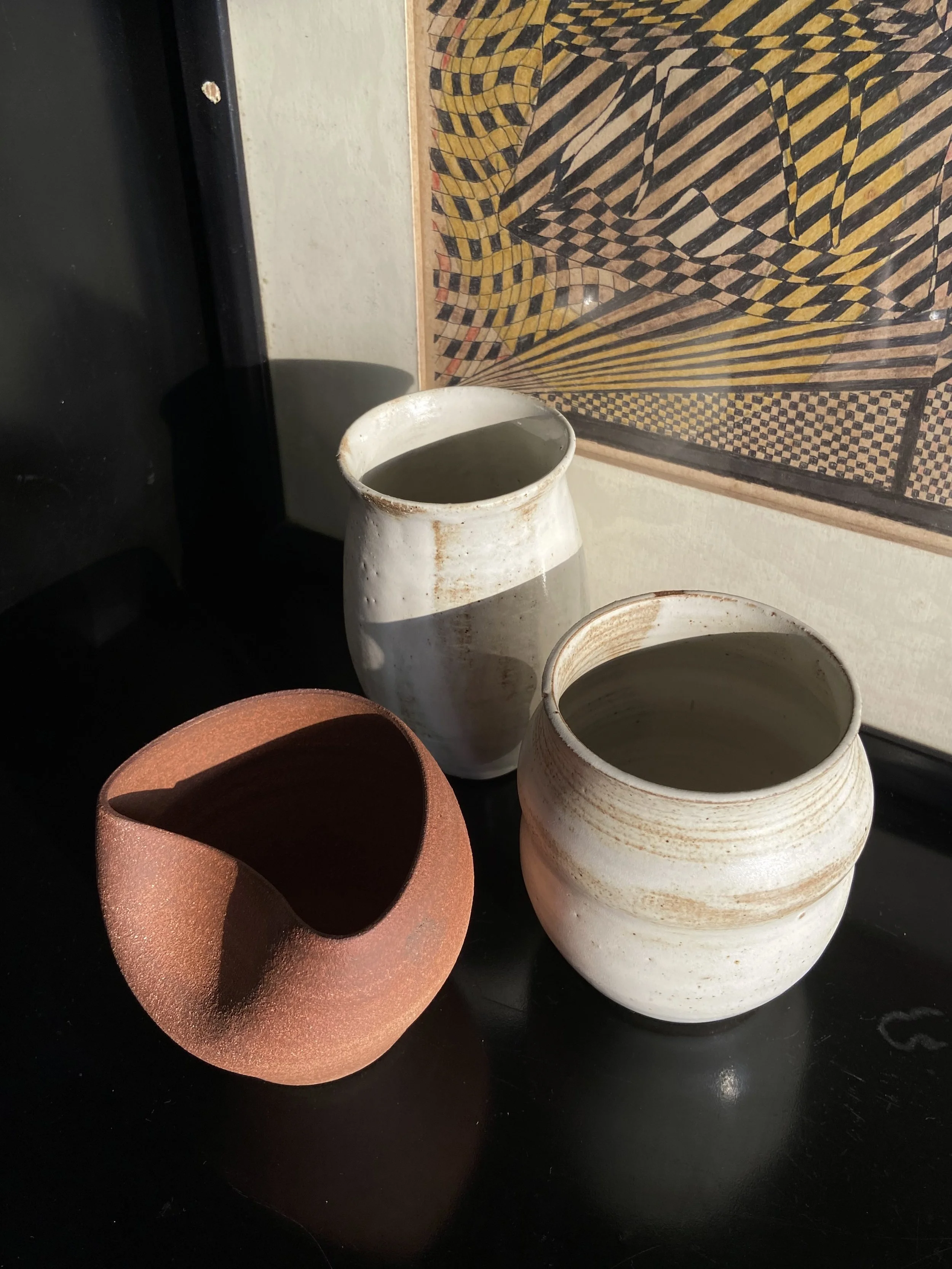 wheelthrown vases and altered form, 2023