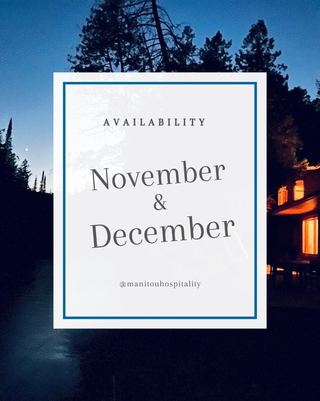 November &amp; December Availability at the Boardman Monarch📍⁠
⁠
🌲🍂🏡✨ Experience the beauty of the Boardman River right at your doorstep. 🌊🍁🌅⁠ Book your holiday stay in November or December to enjoy cozy evenings by the fireplace and time with