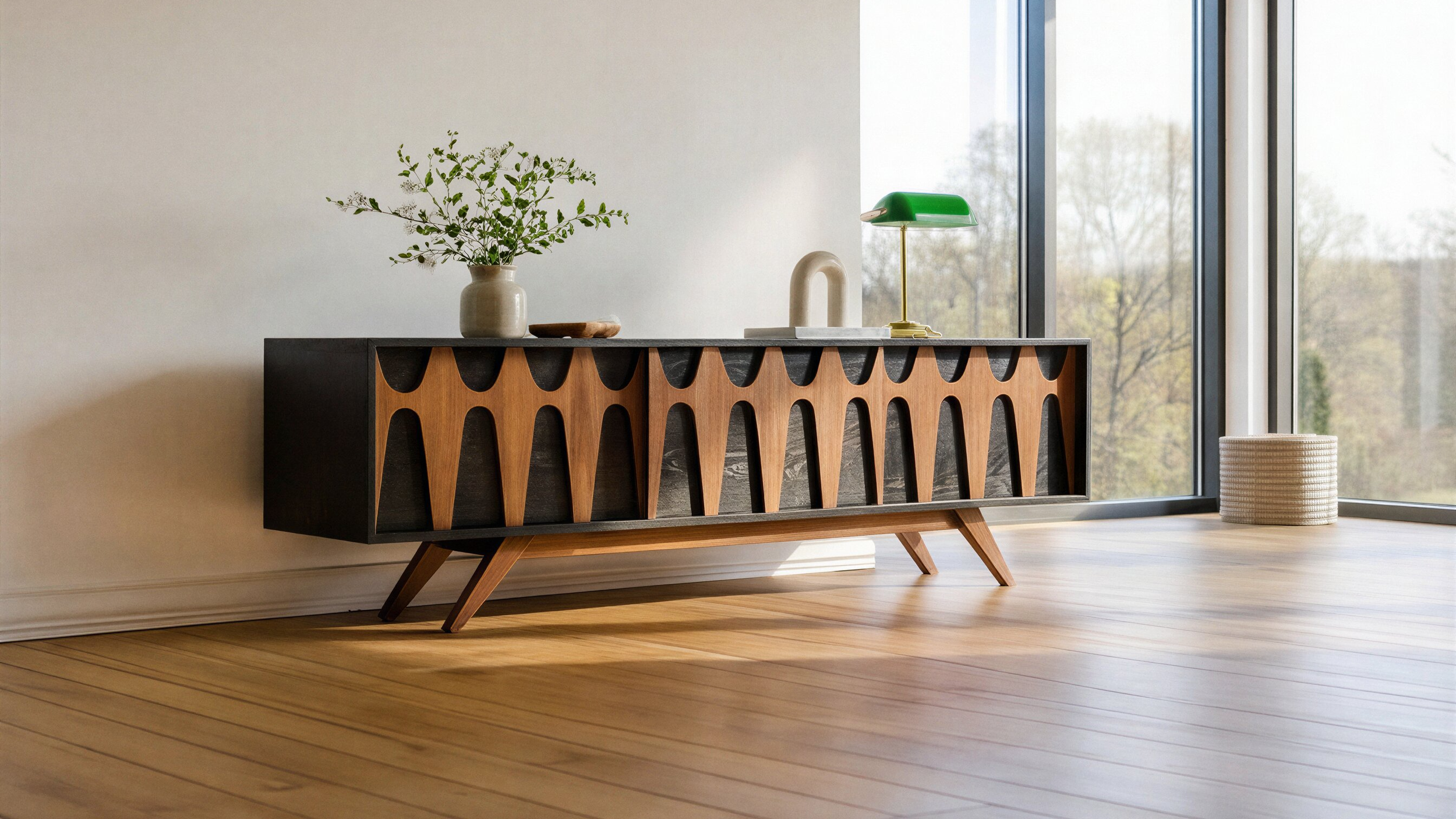 Brasilia-styled TV Console, Record Player Stand