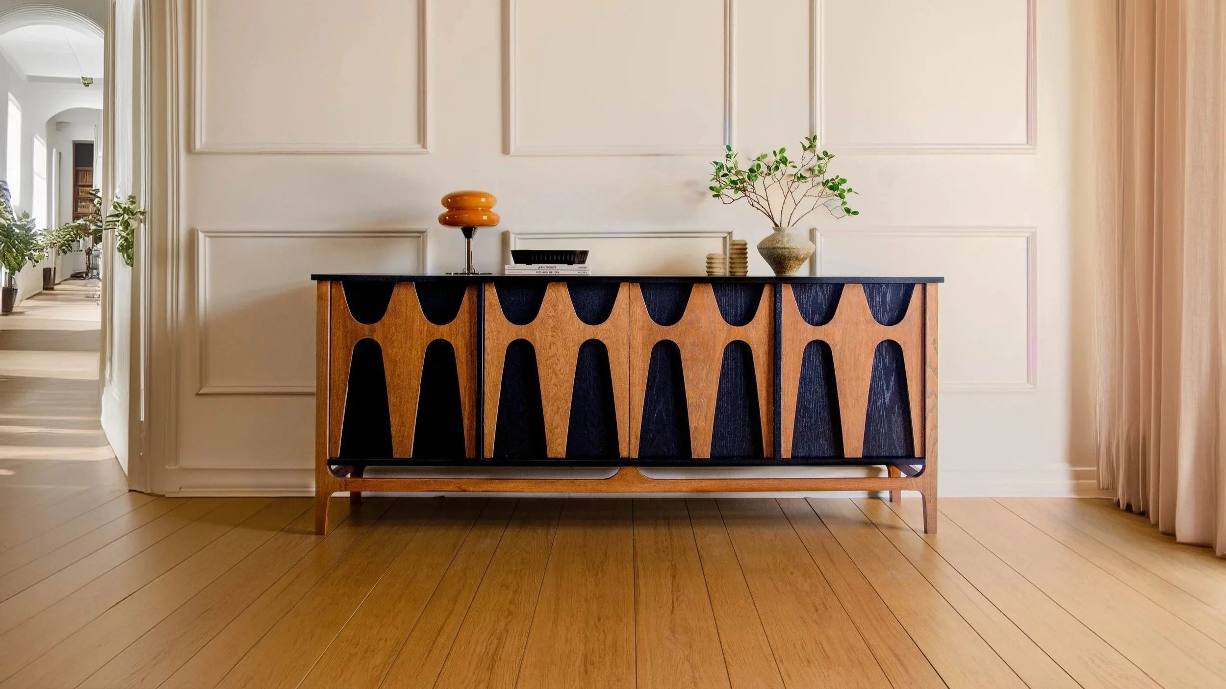 Brasilia-styled Mid-Century Modern Credenza, Wine bar, Record Player Stand