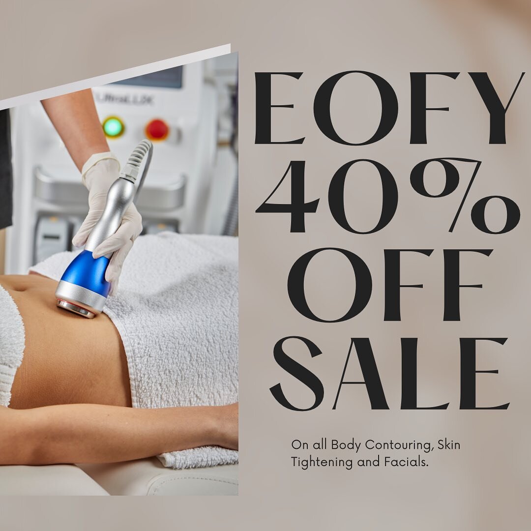 🚨🚨SALE🚨🚨 
A huge 40% off all body contouring, skin tightening and facials booked or paid for within the month of June!! 

Winter is the perfect time to transform our bodies and prepare our skin to make us feel as confident as we should this summe